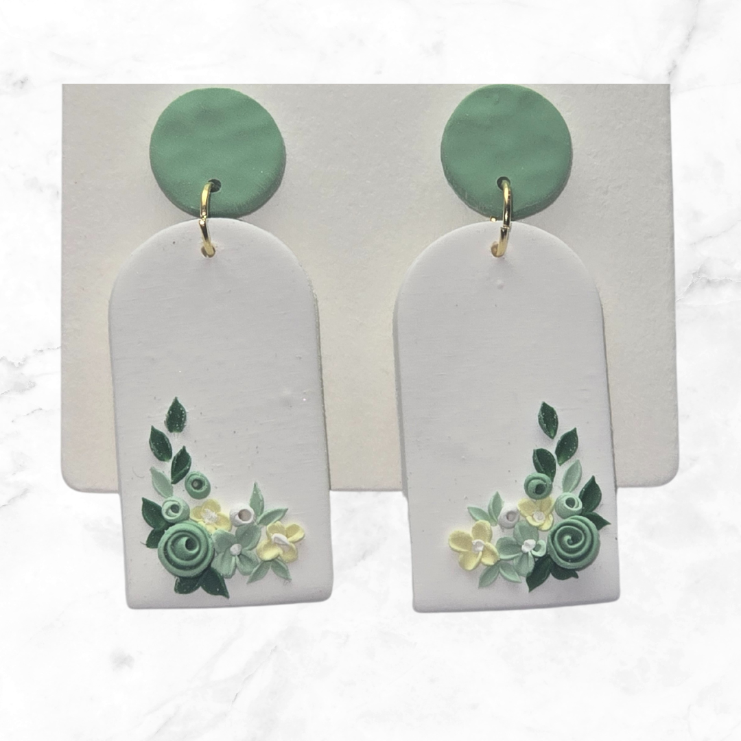 Mint Leaf Earrings