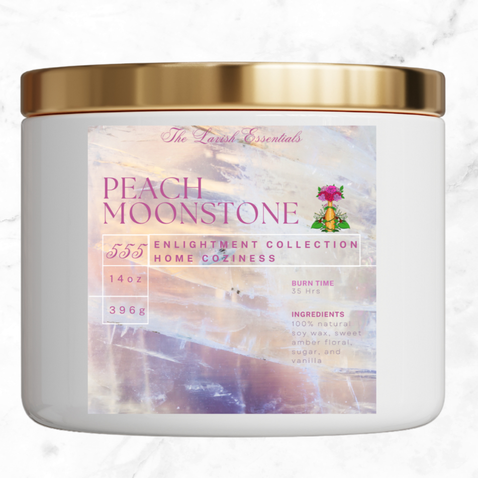 Peach Moonstone Candle 555