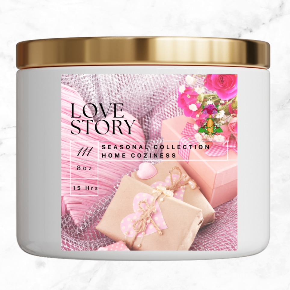 Love Story Candle