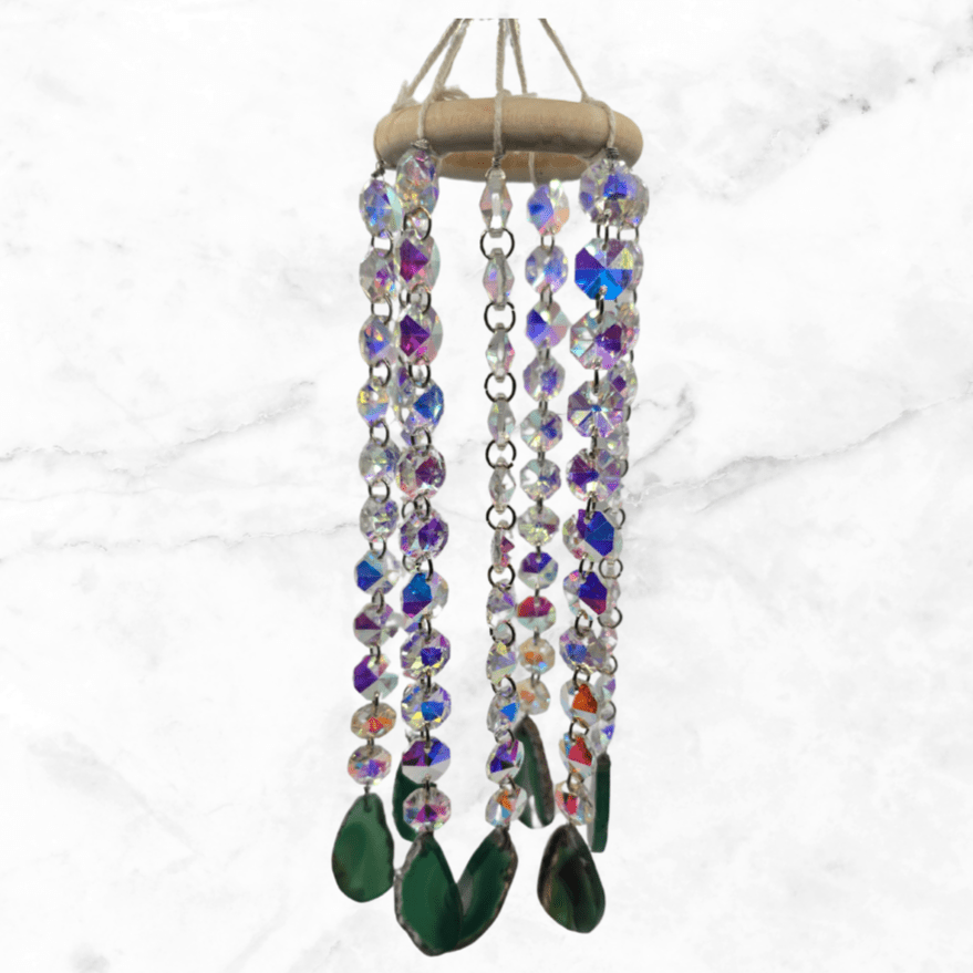 dreamcatcher - Agate Slab Suncatcher - The Lavish Essentials