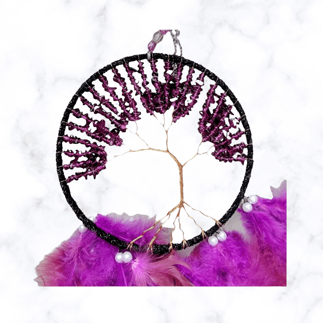 dreamcatcher - Amethyst Tree of Life Dreamcatcher - The Lavish Essentials