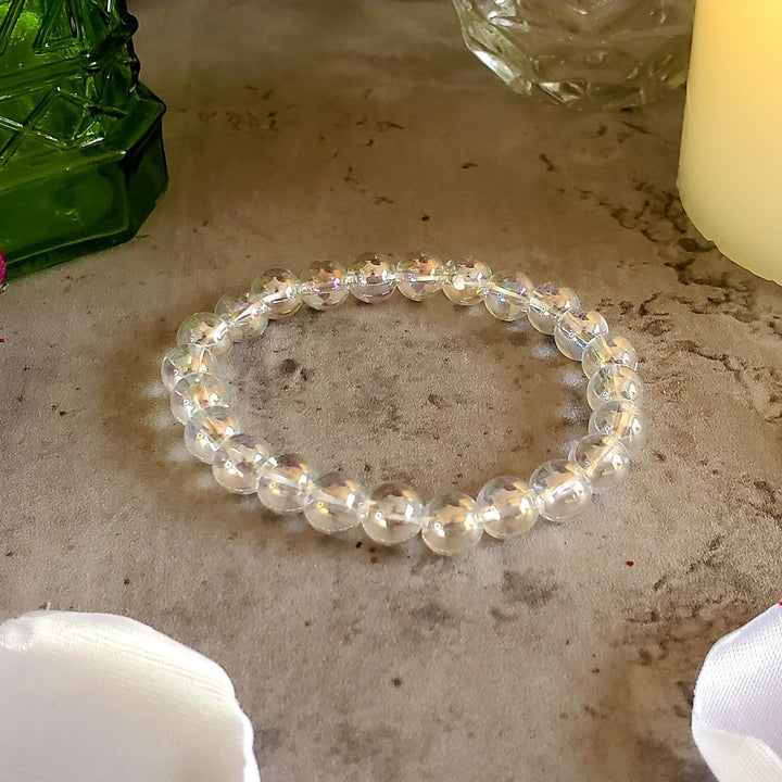 Bracelet - Angel Aura Clear Quartz Bracelet - The Lavish Essentials