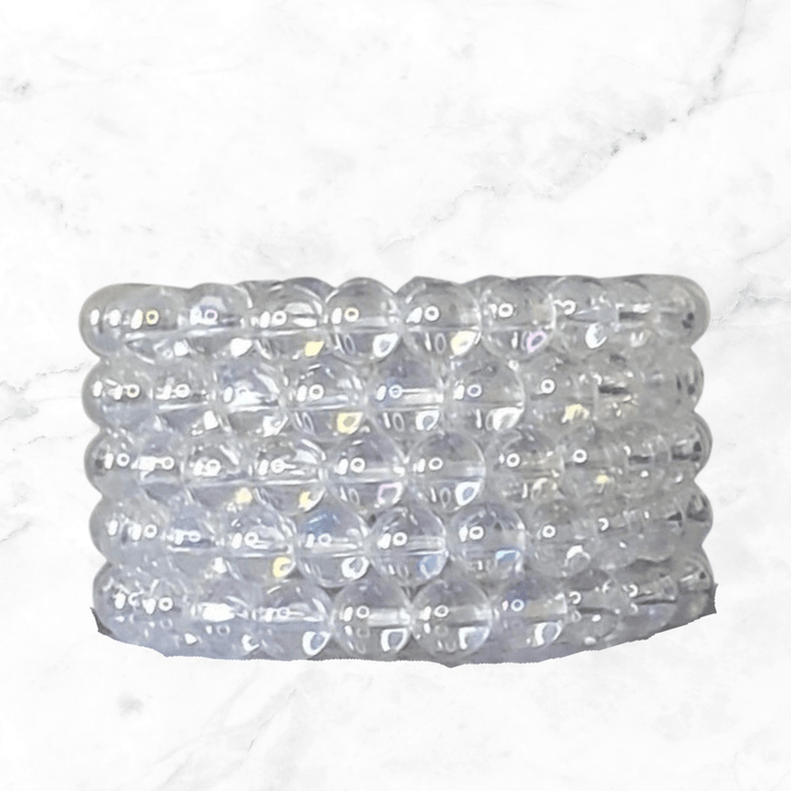 Bracelet - Angel Aura Clear Quartz Bracelet - The Lavish Essentials