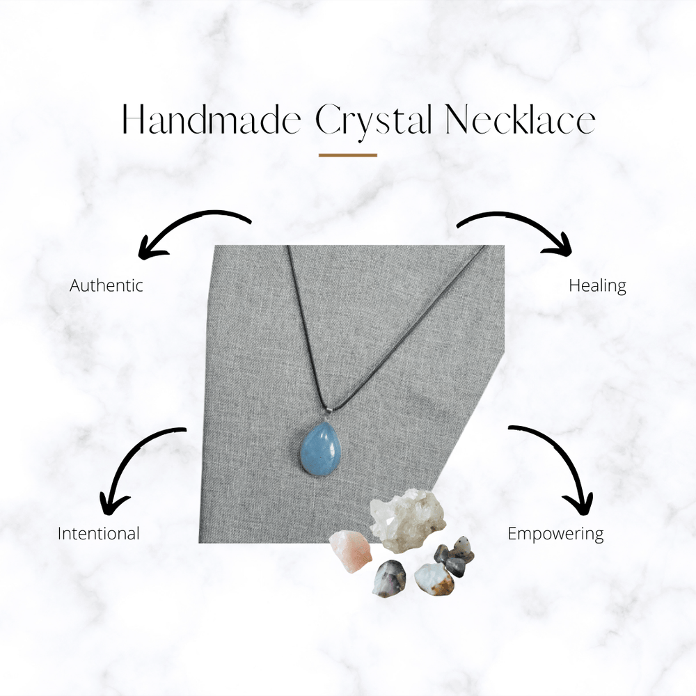 necklace - Aquamarine Drop Necklace - The Lavish Essentials