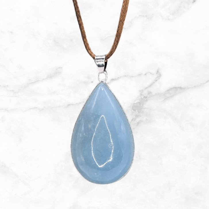 necklace - Aquamarine Drop Necklace - The Lavish Essentials