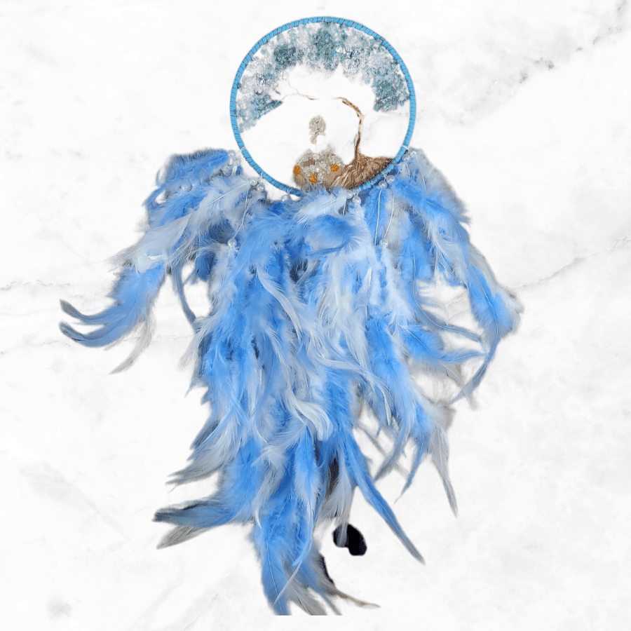 dreamcatcher - Aquamarine Tree of Life Dreamcatcher - The Lavish Essentials