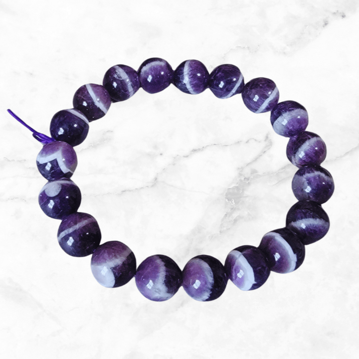 Bracelet - Chevron Amethyst Bracelet - The Lavish Essentials