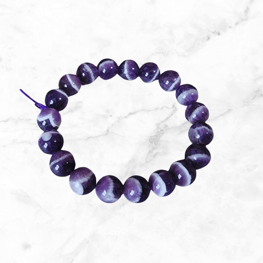 Bracelet - Chevron Amethyst Bracelet - The Lavish Essentials