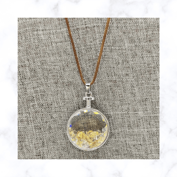 necklace - Citrine Locket Necklace - The Lavish Essentials