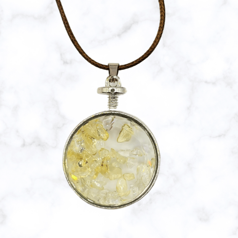 necklace - Citrine Locket Necklace - The Lavish Essentials