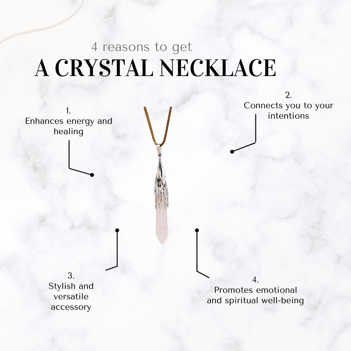 necklace - Crystal Point Drop Necklace - The Lavish Essentials