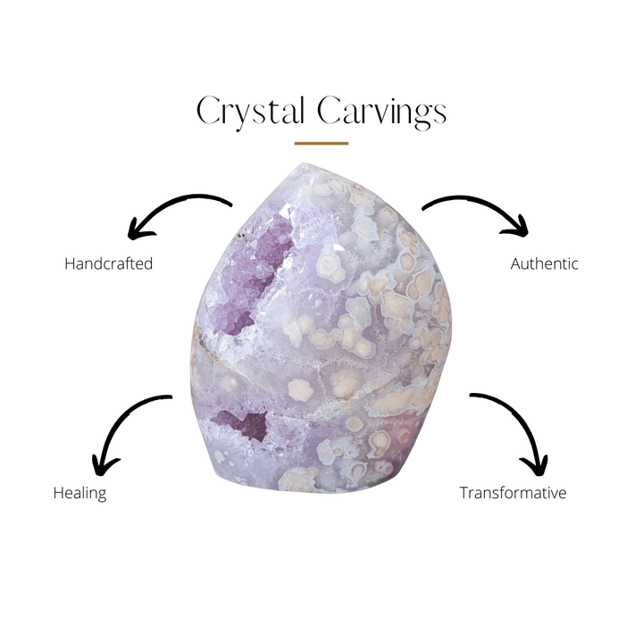 crystal/gemstone - Drusy Amethyst Flower Freeform - The Lavish Essentials