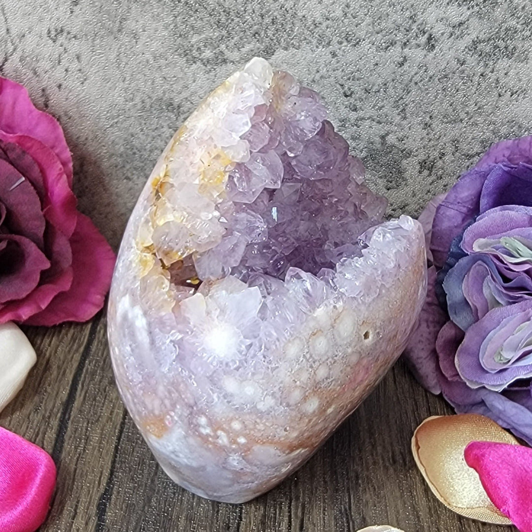 crystal/gemstone - Drusy Amethyst Flower Freeform - The Lavish Essentials