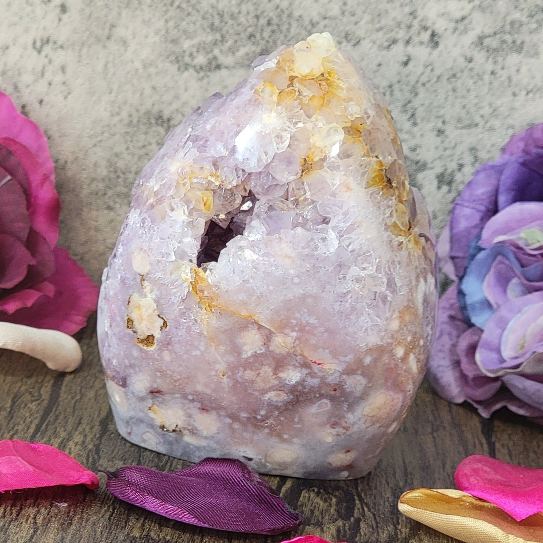 crystal/gemstone - Drusy Amethyst Flower Freeform - The Lavish Essentials