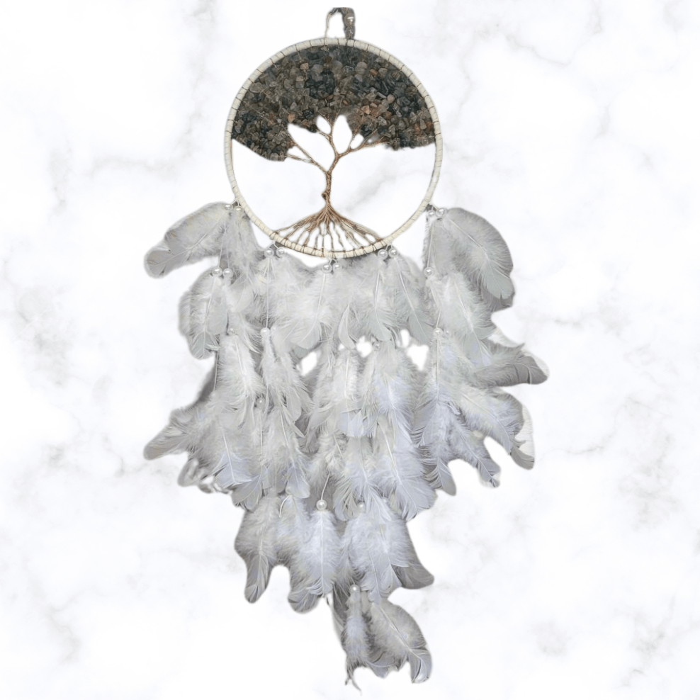 dreamcatcher - Garden Quartz Tree of Life Dreamcatcher - The Lavish Essentials