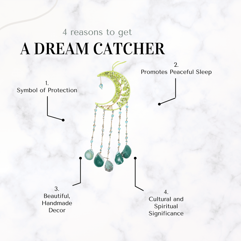 dreamcatcher - Green Agate Dreamcatcher - The Lavish Essentials