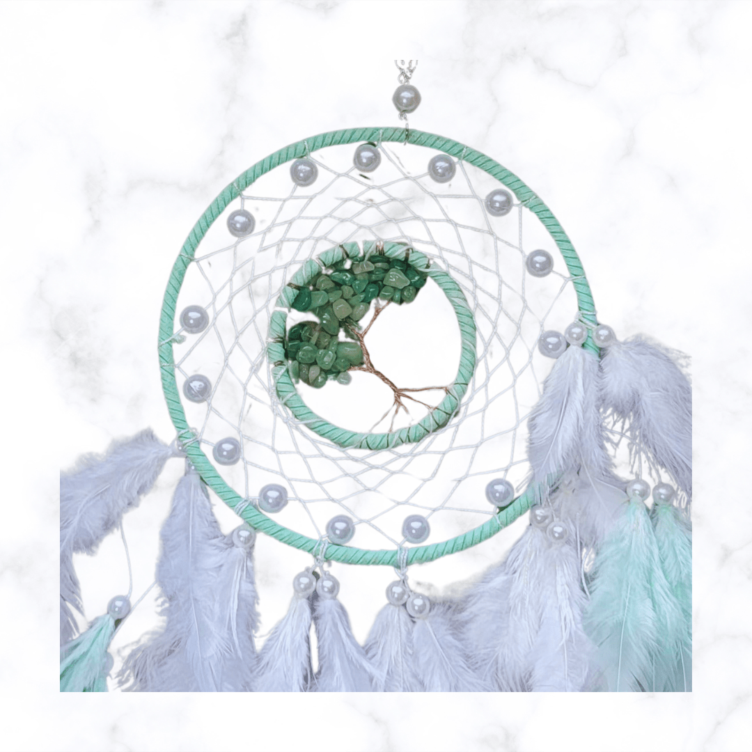 dreamcatcher - Green Aventurine Crystal Dreamcatcher - The Lavish Essentials