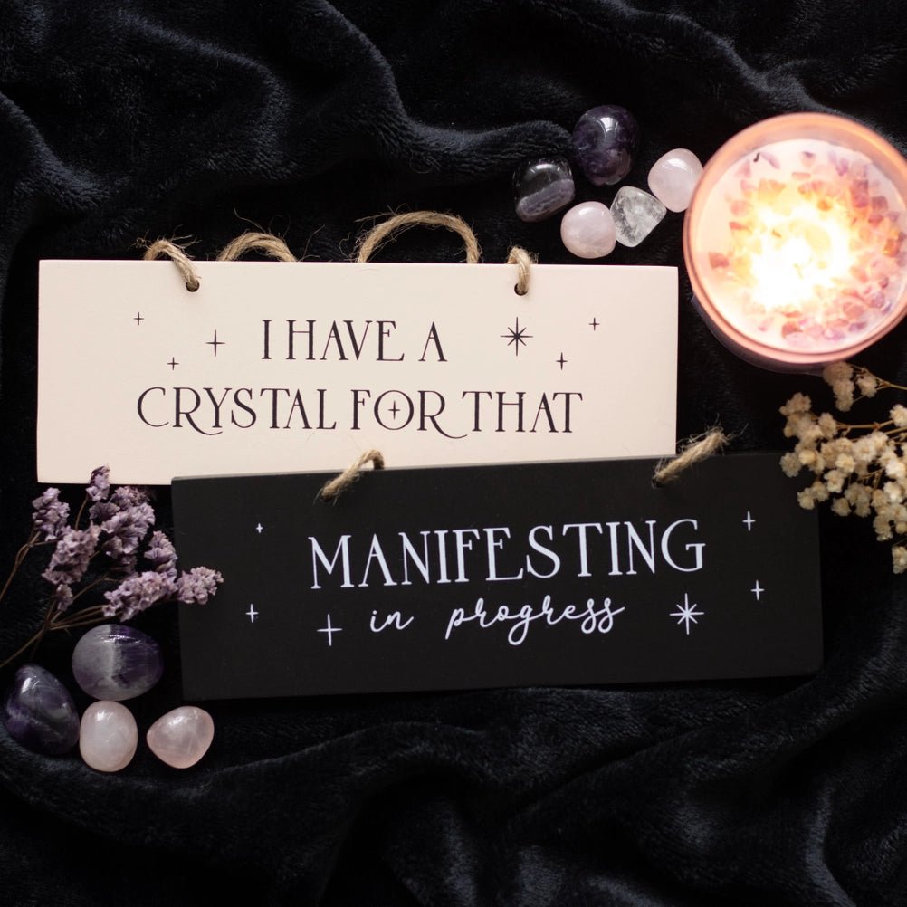 decor - Manifesting in Progress Sign - The Lavish Essentials