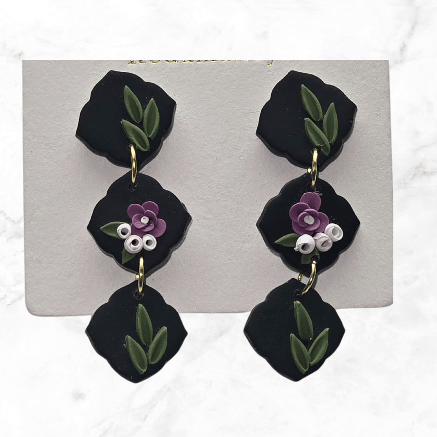 earrings - Midnight Forest Earrings - The Lavish Essentials