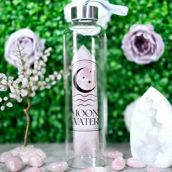 crystal/gemstone - Moon Water Bottle - The Lavish Essentials