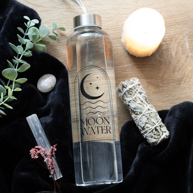 crystal/gemstone - Moon Water Bottle - The Lavish Essentials