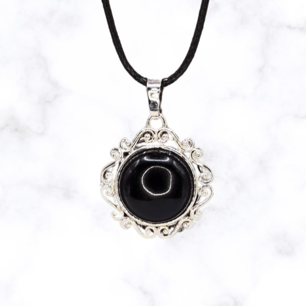 necklace - Obsidian Necklace - The Lavish Essentials