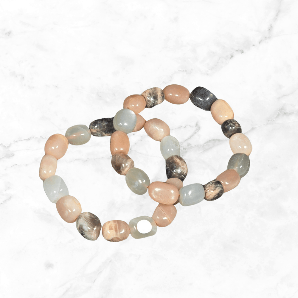 Bracelet - Peach Moonstone Bracelet - The Lavish Essentials