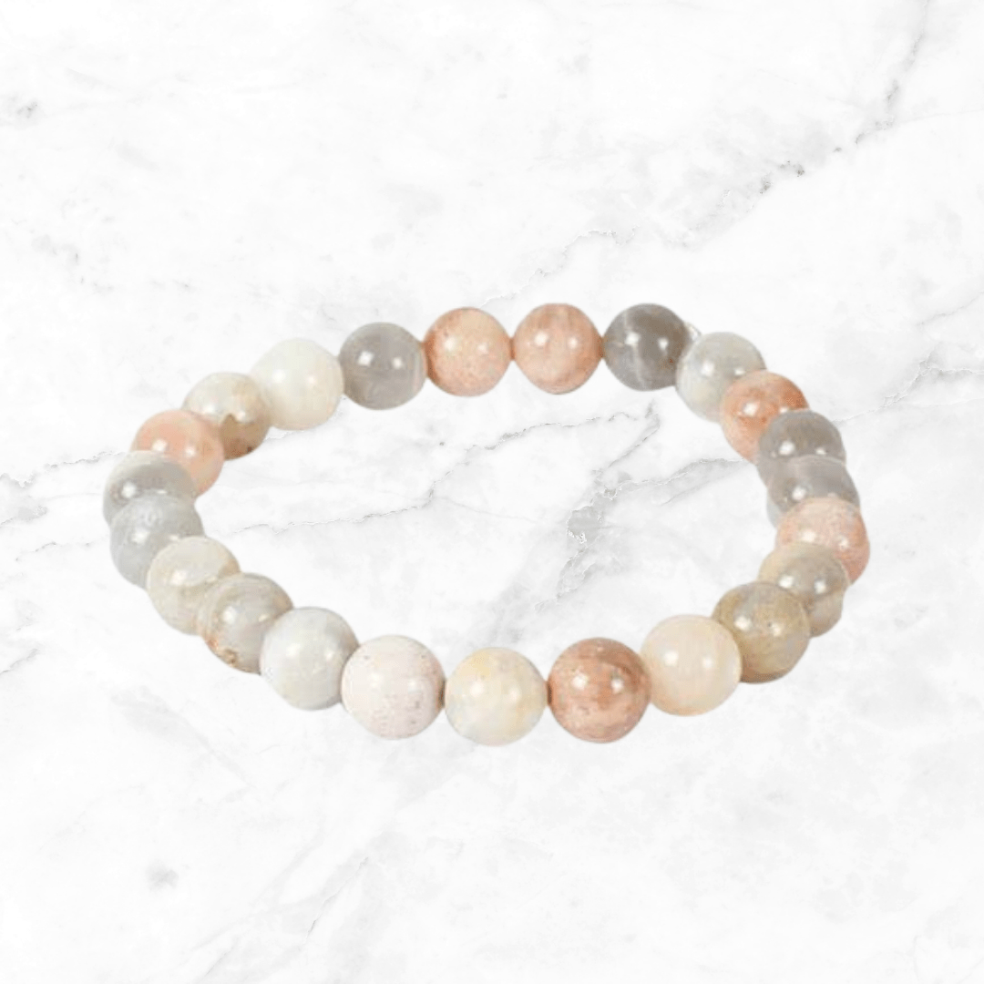 Bracelet - Peach Moonstone Bracelet - The Lavish Essentials