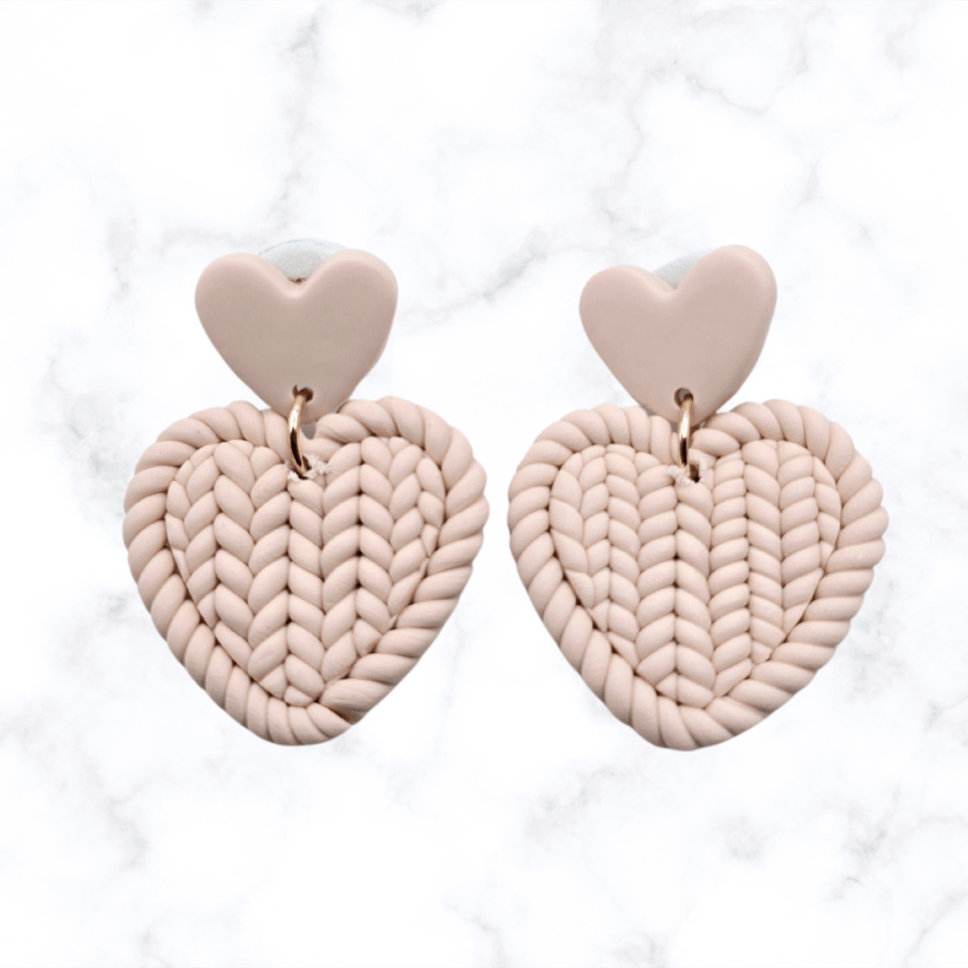 earrings - Pink Heart Earrings - The Lavish Essentials