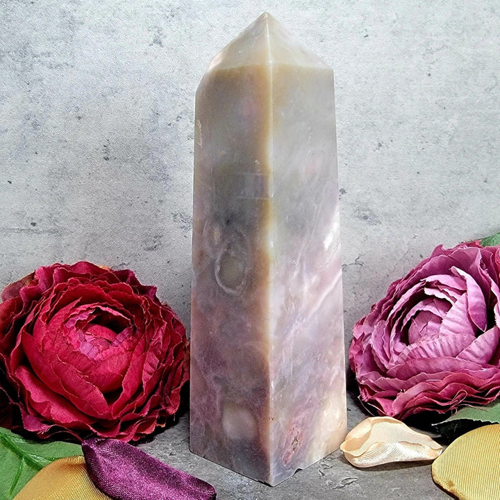 crystal/gemstone - Purple Passionflower Agate Tower - The Lavish Essentials