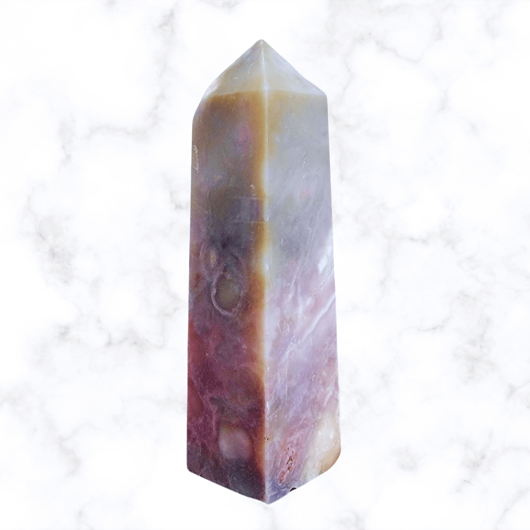 crystal/gemstone - Purple Passionflower Agate Tower - The Lavish Essentials