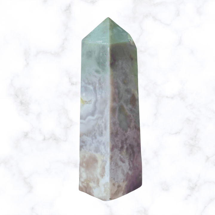 crystal/gemstone - Purple Passionflower Agate Tower - The Lavish Essentials