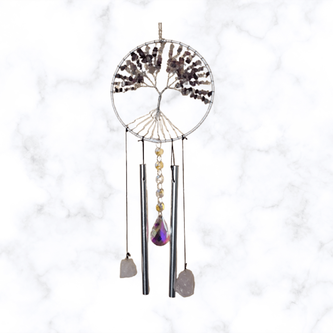 dreamcatcher - Rainbow Fluorite Dreamcatcher - The Lavish Essentials