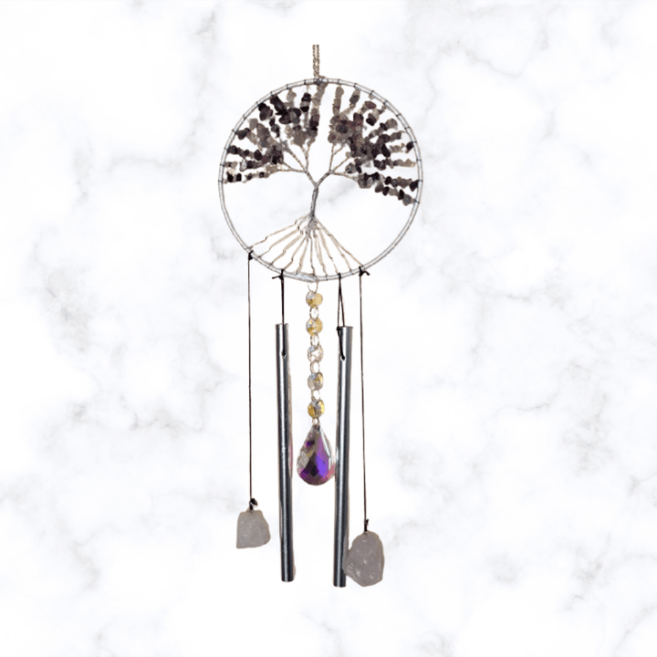 dreamcatcher - Rainbow Fluorite Dreamcatcher - The Lavish Essentials