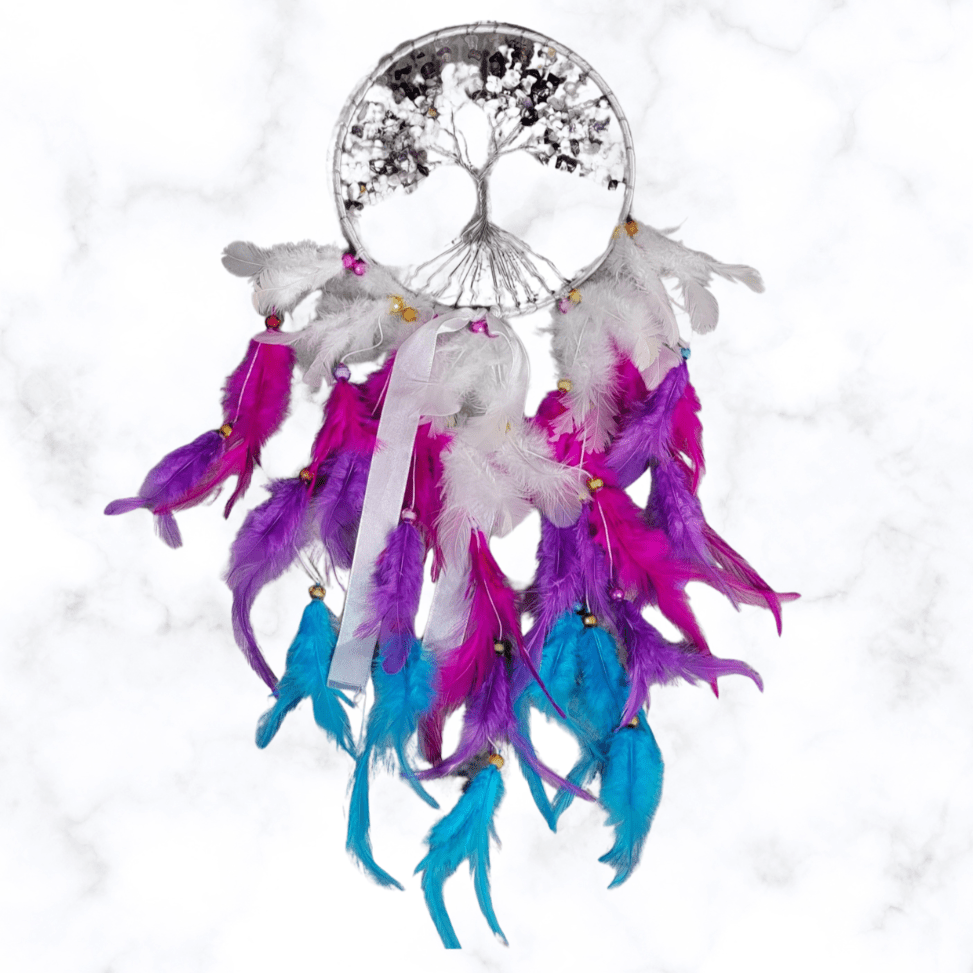 dreamcatcher - Rainbow Fluorite Dreamcatcher - The Lavish Essentials