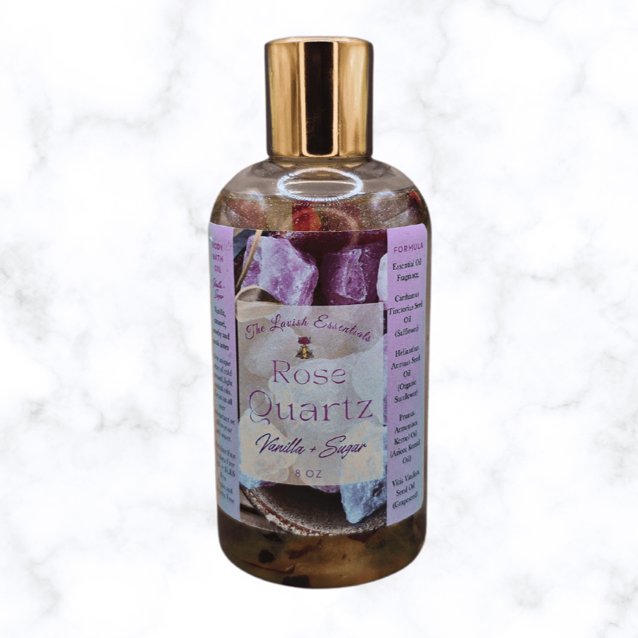 bath oil - Rose Quartz - Body Oil - The Lavish Essentials