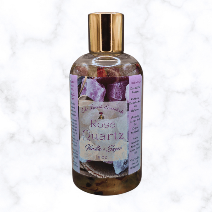 bath oil - Rose Quartz - Body Oil - The Lavish Essentials