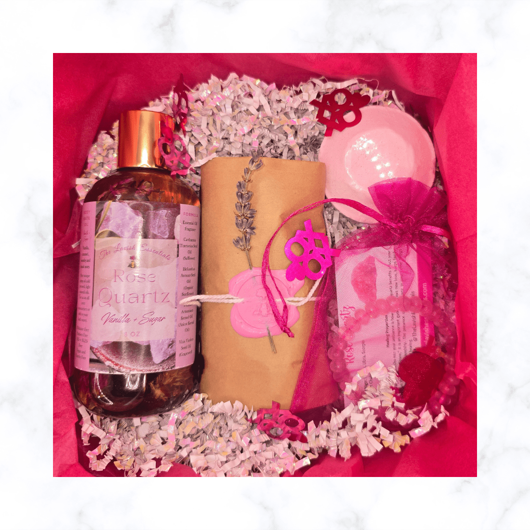 gift set - Rose Quartz Gift Set - The Lavish Essentials