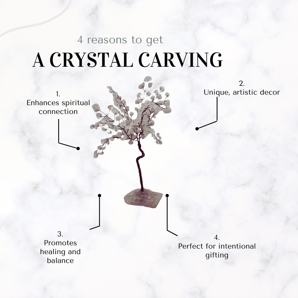 crystal/gemstone - Rose Quartz Tree - The Lavish Essentials