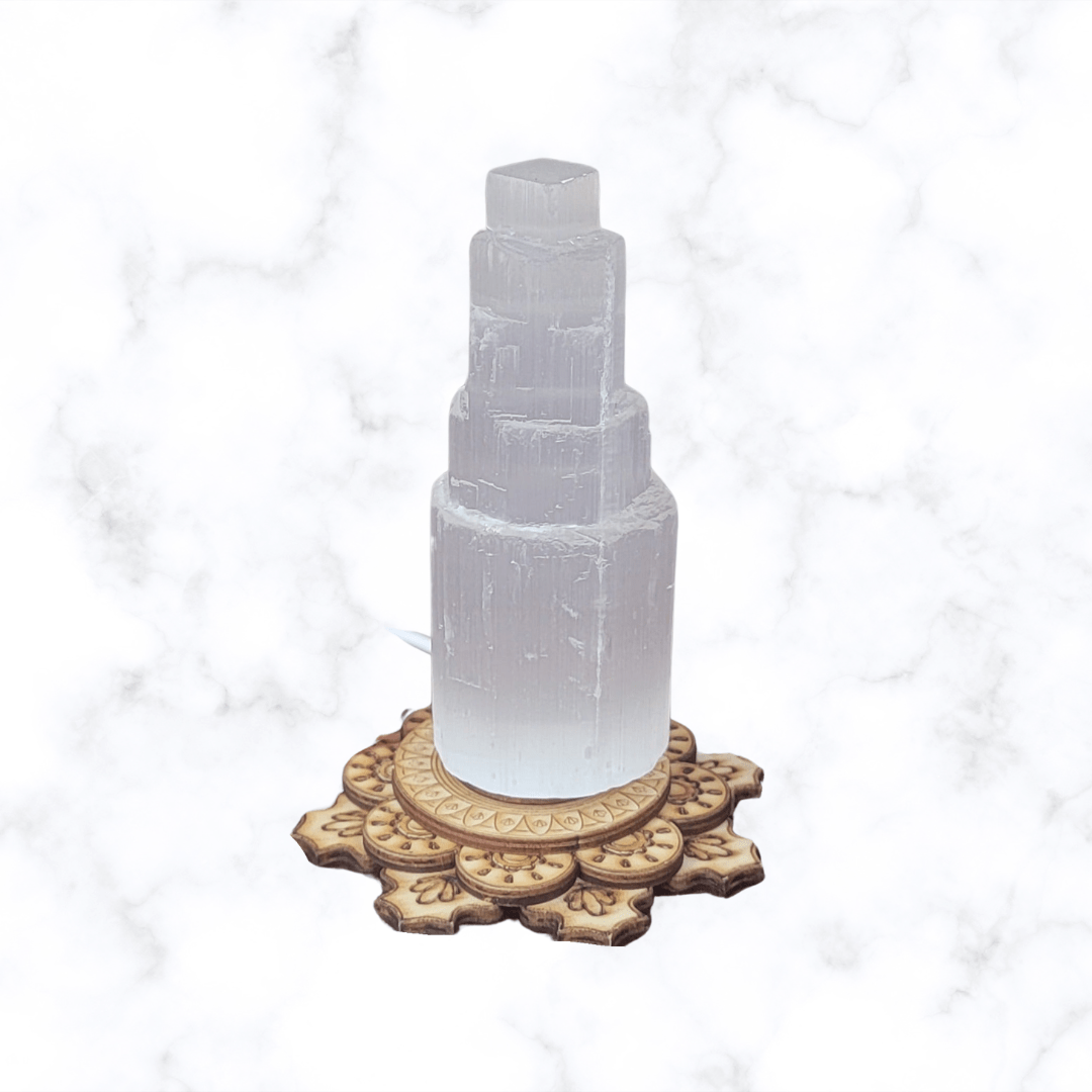 LED light - Selenite Crystal Nightlight - The Lavish Essentials