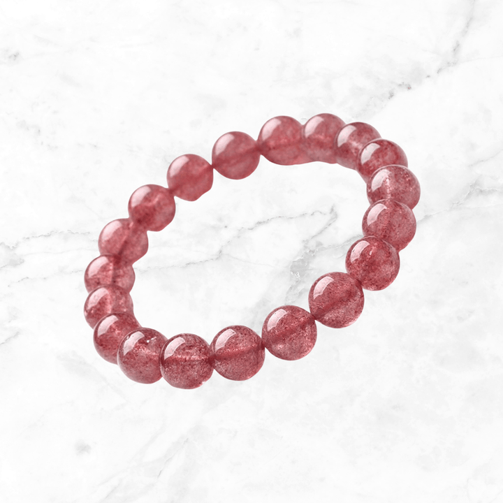 Bracelet - Strawberry Quartz Bracelet - The Lavish Essentials