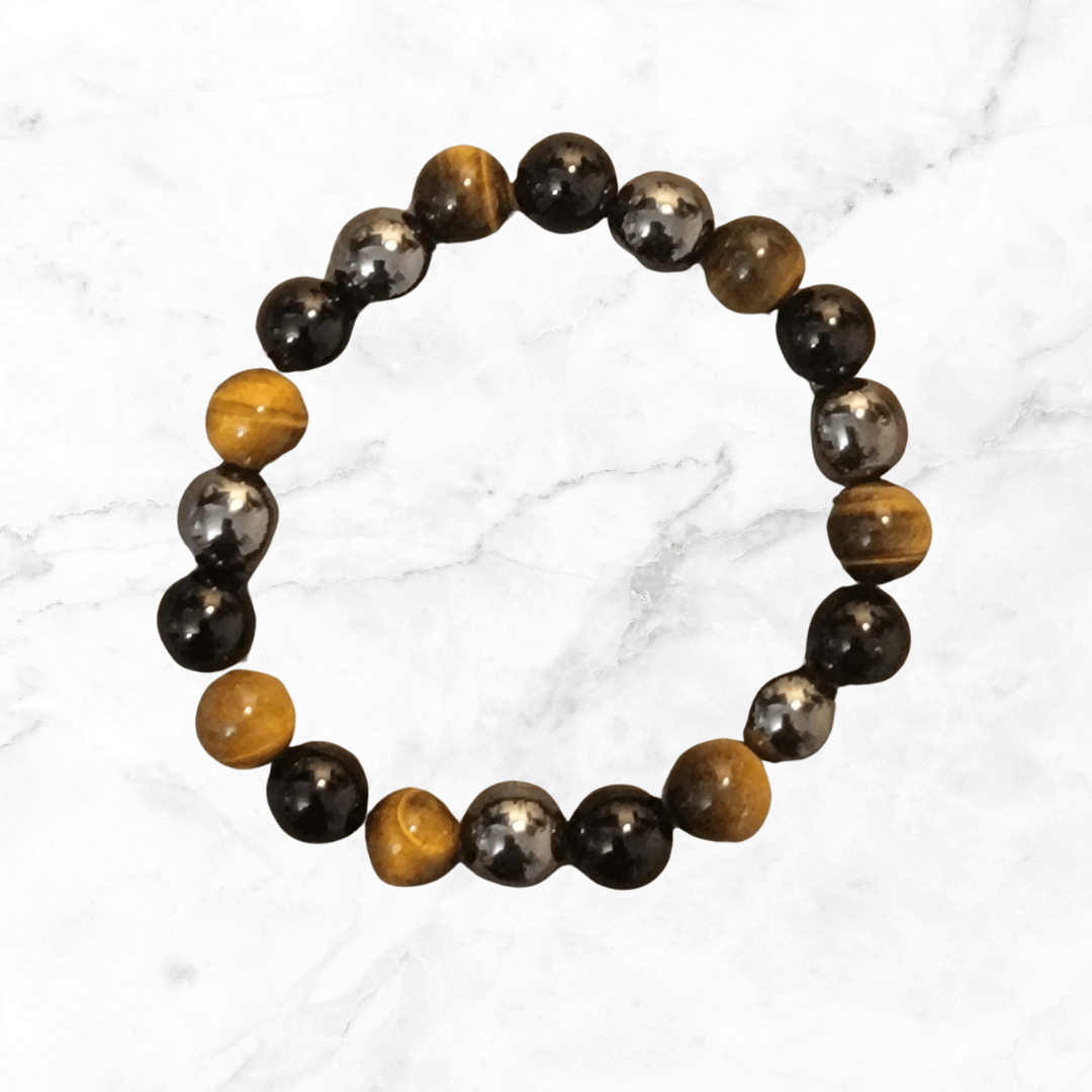 Bracelet - Tiger Eye, Hematite, Obsidian Bracelet - The Lavish Essentials