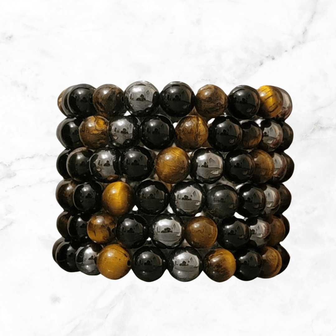 Bracelet - Tiger Eye, Hematite, Obsidian Bracelet - The Lavish Essentials