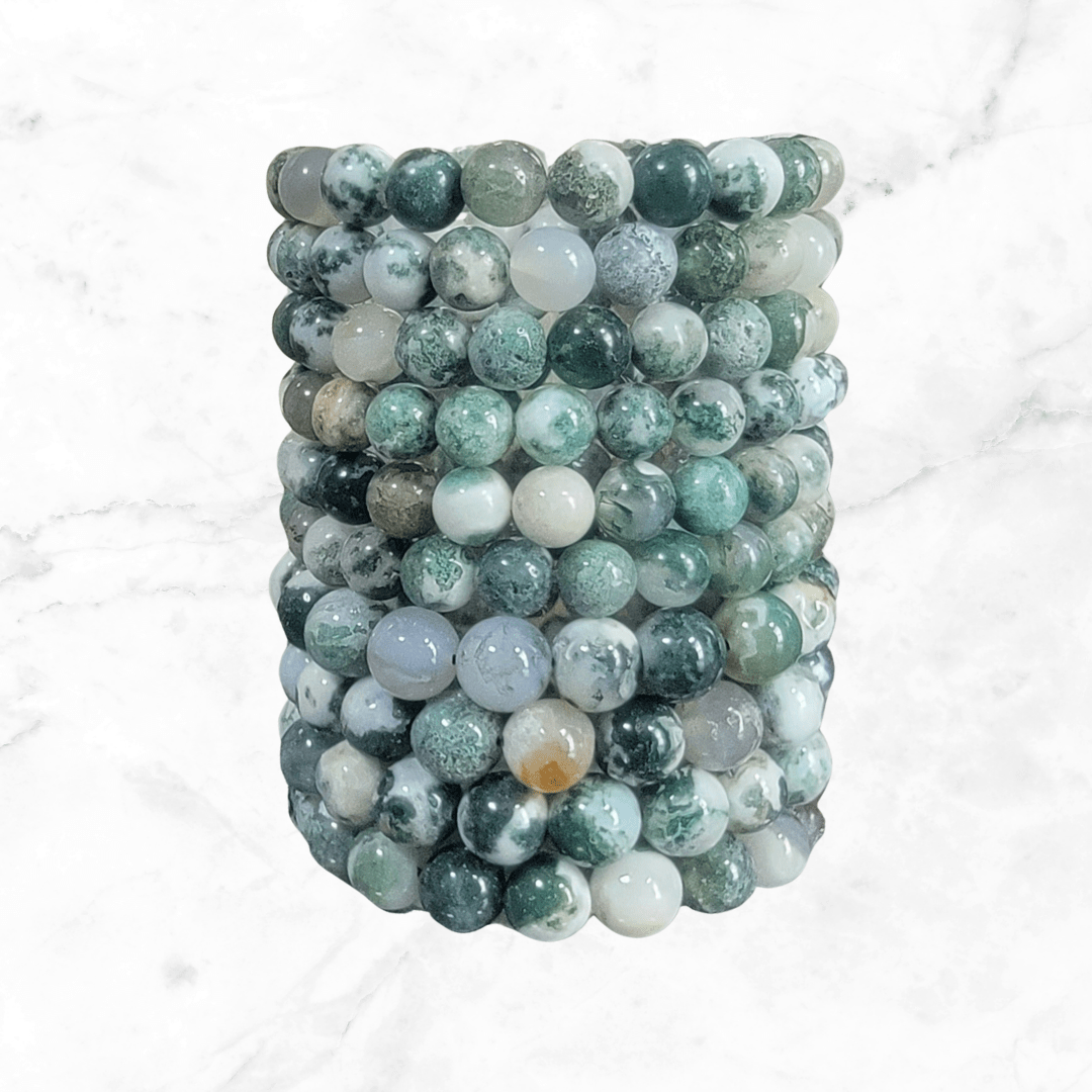 Bracelet - Tree Moss Agate Bracelet - The Lavish Essentials