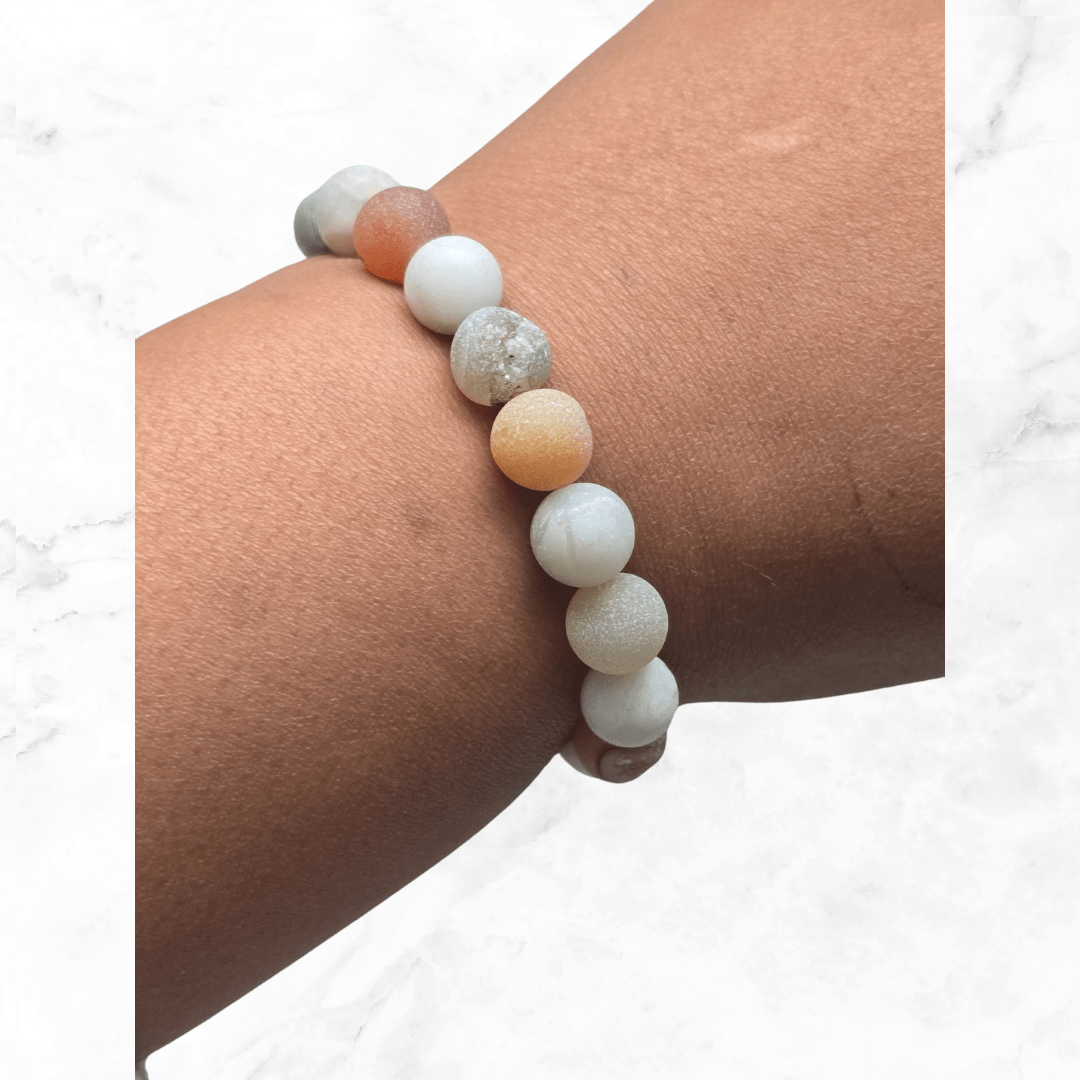 Bracelet - White Druzy Agate Bracelet - The Lavish Essentials